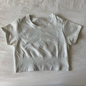 Women's White Crop Top
